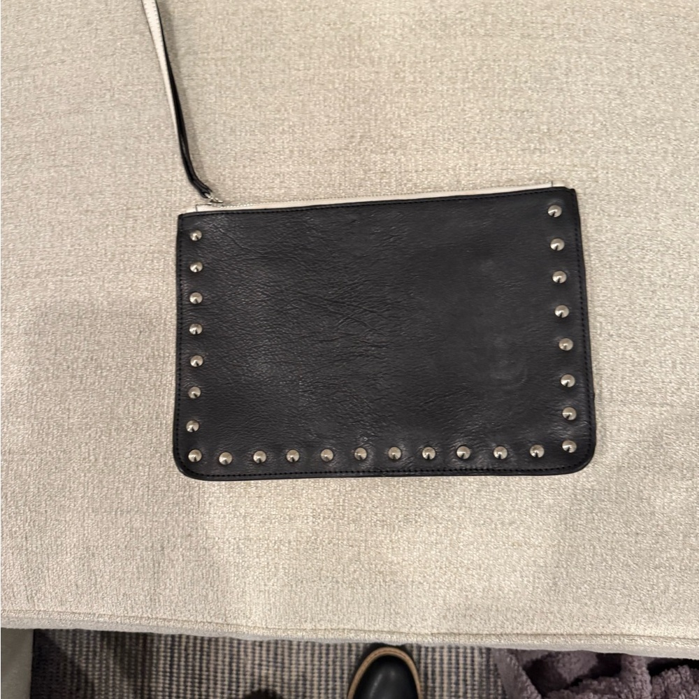 Black Studded Clutch